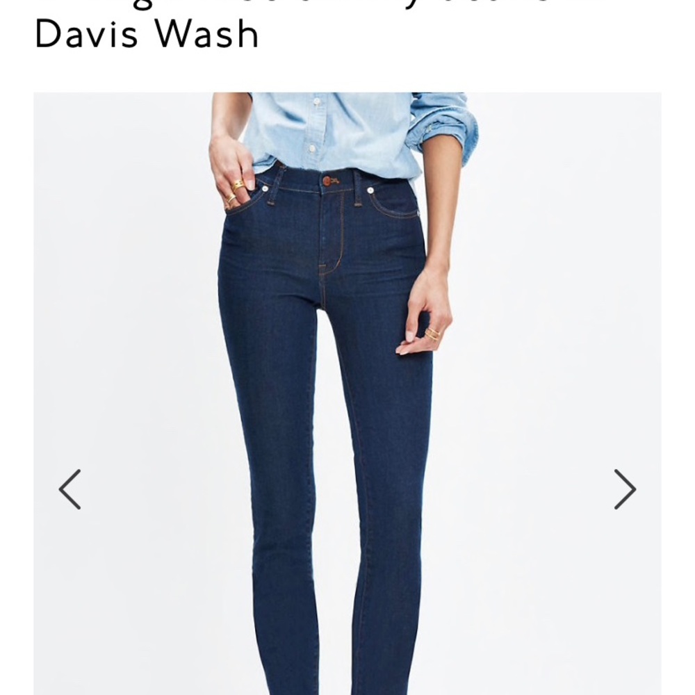 Madewell jeans High Riser Skinny s26 -med dark wsh